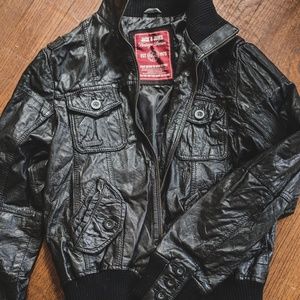 Jack & Jones Tate Leather Jacket - Men's M